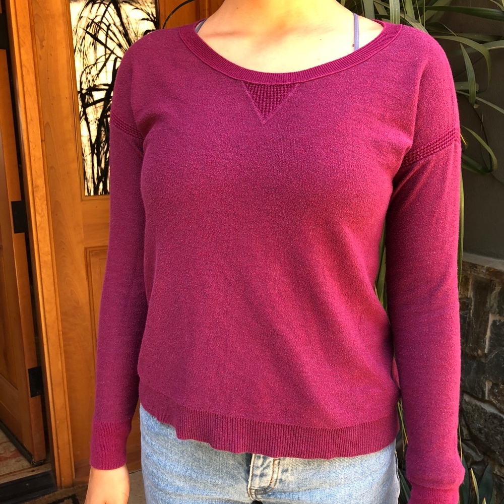 Dark pink sweater